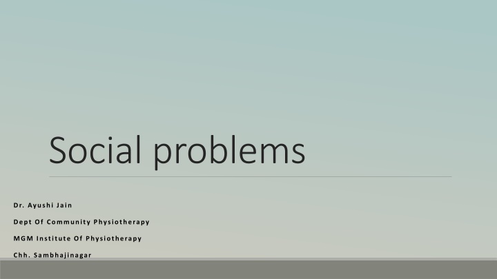 social problems
