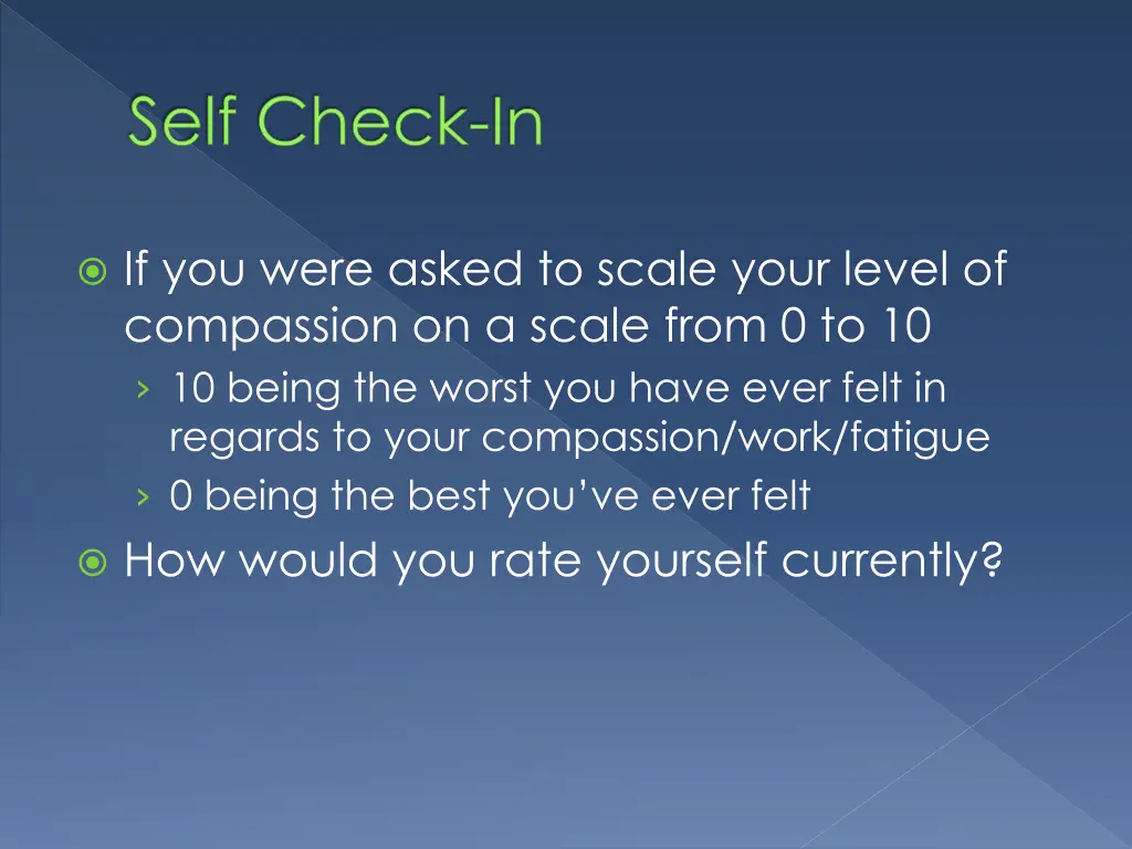 self check in
