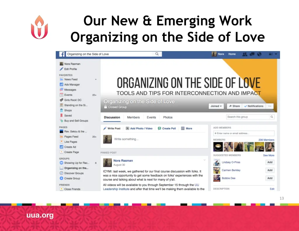 our new emerging work organizing on the side
