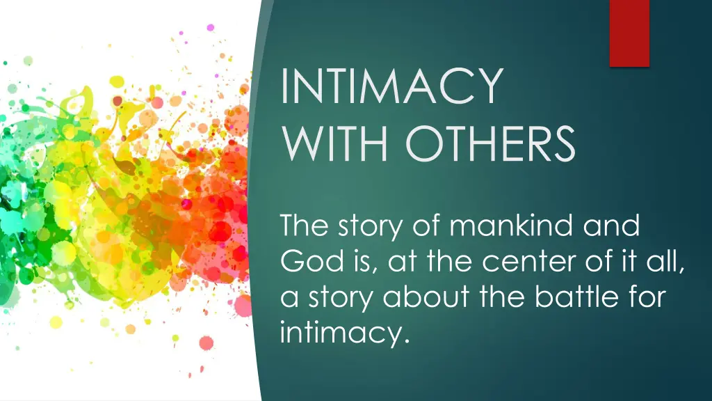intimacy with others