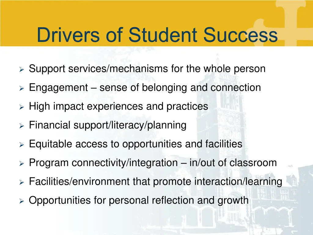 support services mechanisms for the whole person