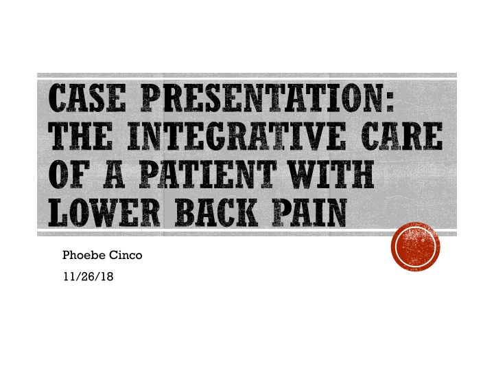 case presentation the integrative care