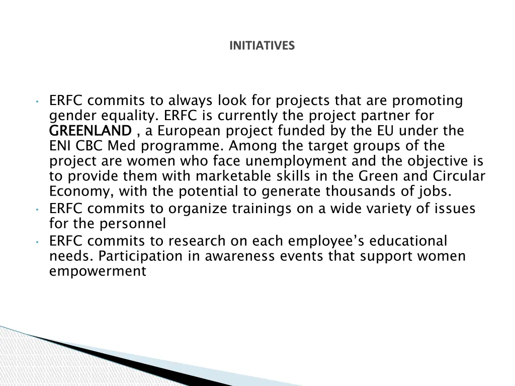initiatives