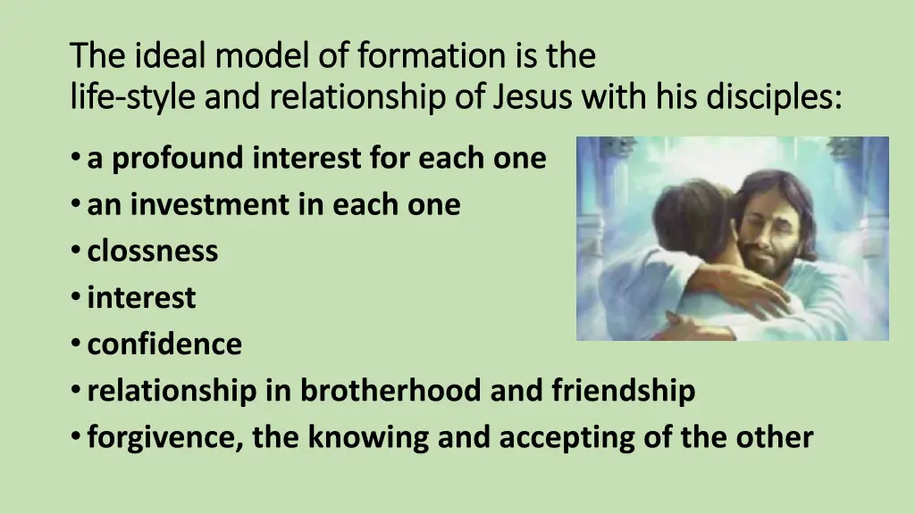 the ideal model of formation is the the ideal