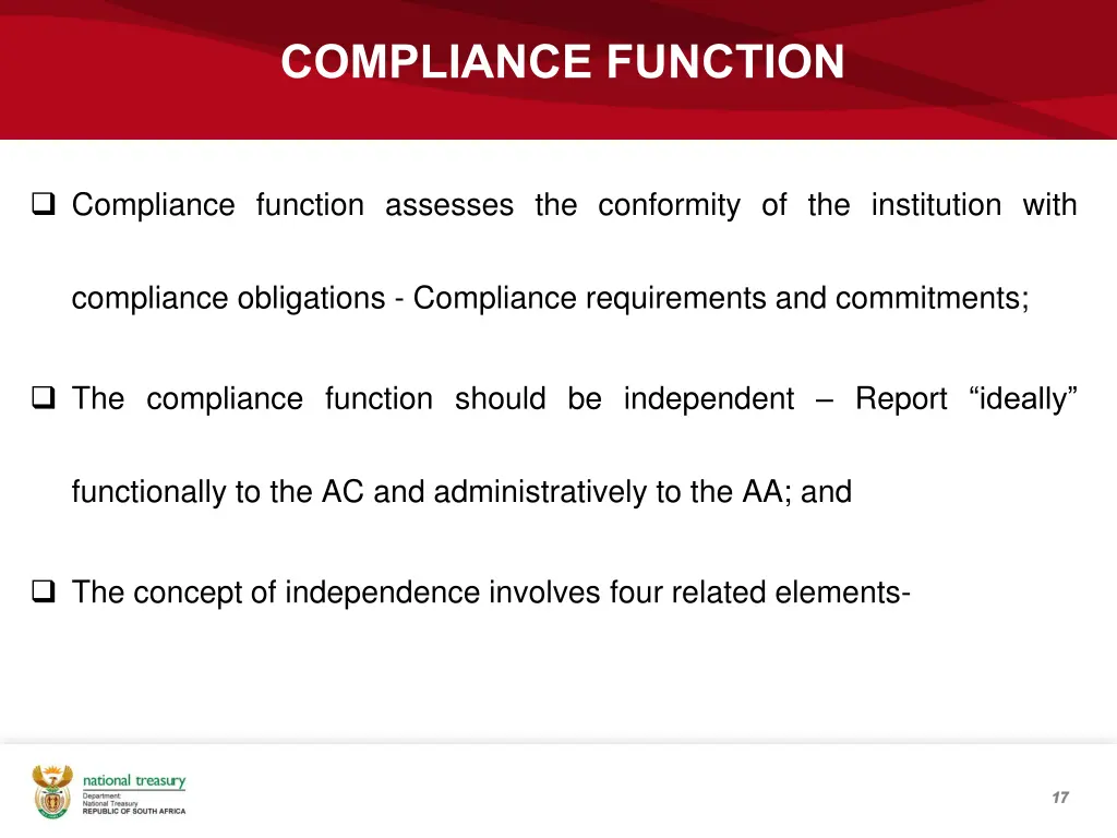 compliance function
