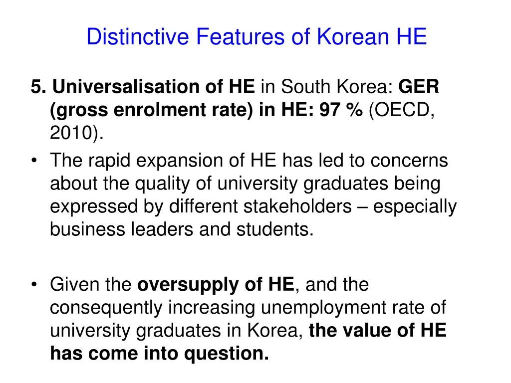 distinctive features of korean he 4