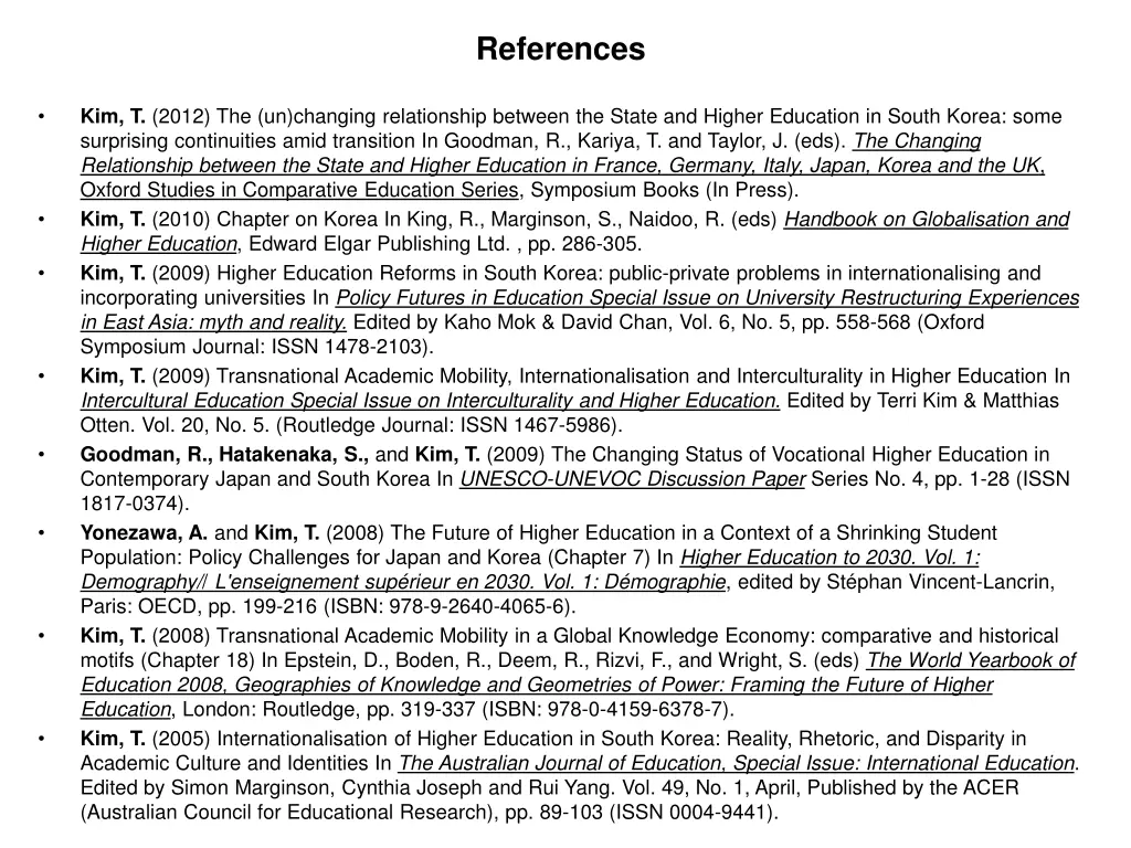 references
