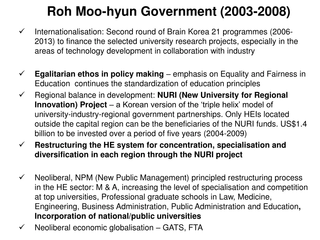 roh moo hyun government 2003 2008