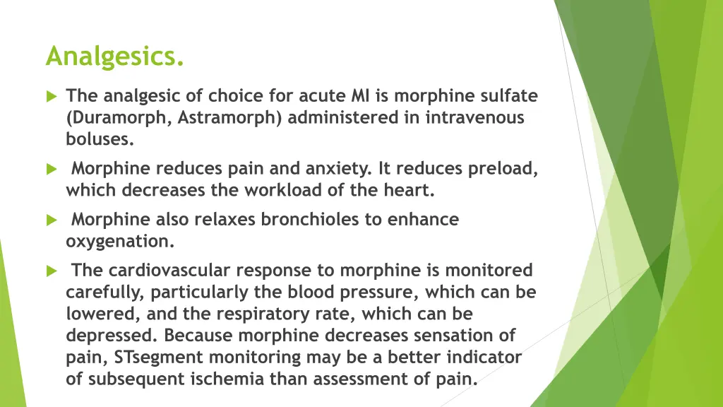 analgesics