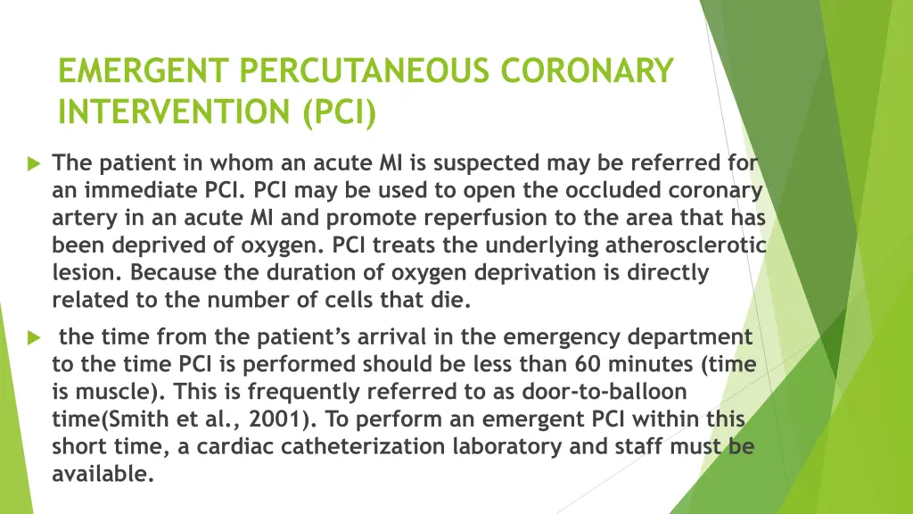 emergent percutaneous coronary intervention pci