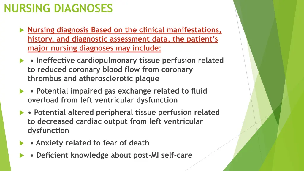 nursing diagnoses