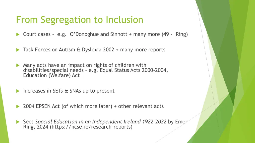 from segregation to inclusion 1