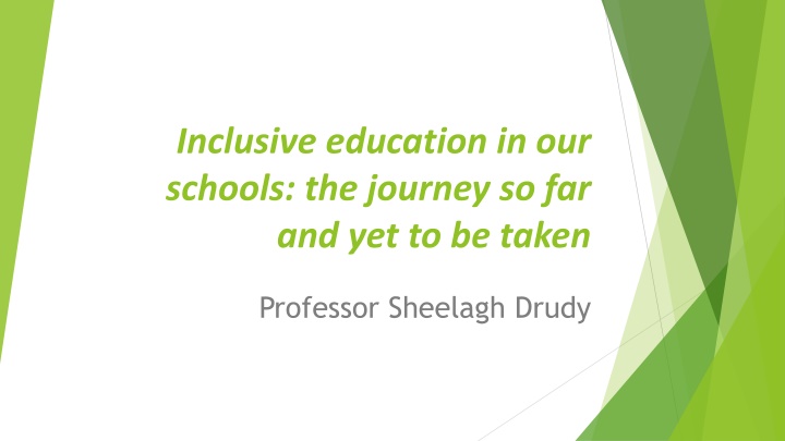 inclusive education in our schools the journey