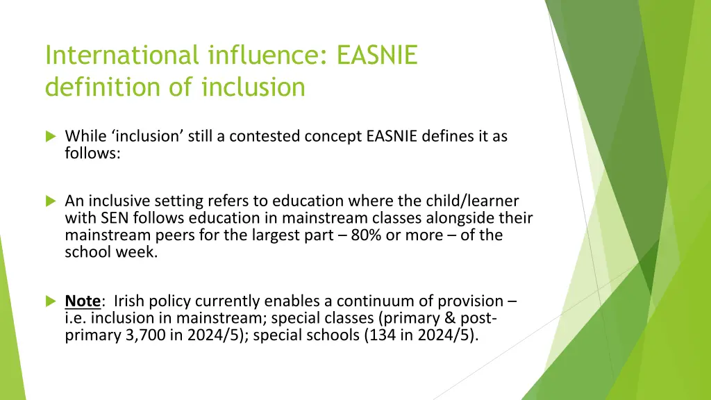 international influence easnie definition