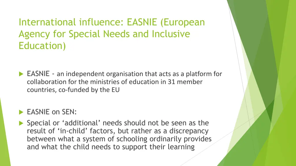 international influence easnie european agency