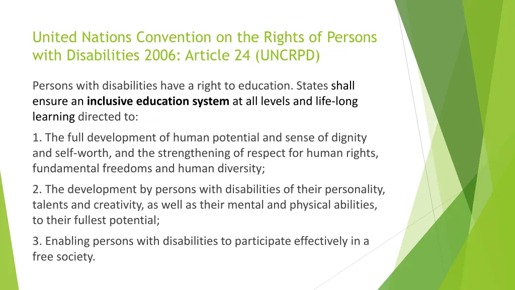 united nations convention on the rights