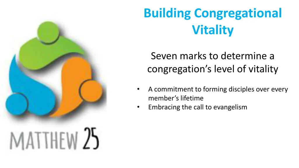building congregational vitality 3