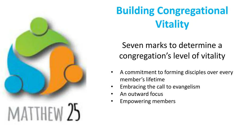 building congregational vitality 4