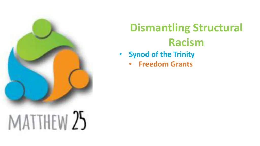 dismantling structural racism synod