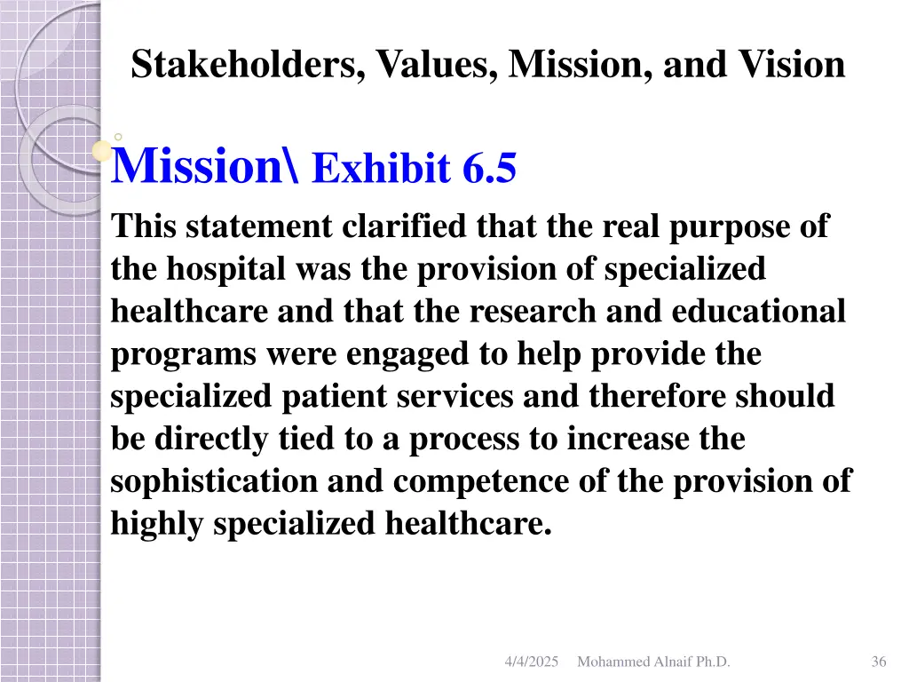 stakeholders values mission and vision 32