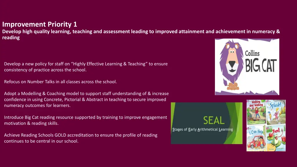 improvement priority 1 develop high quality