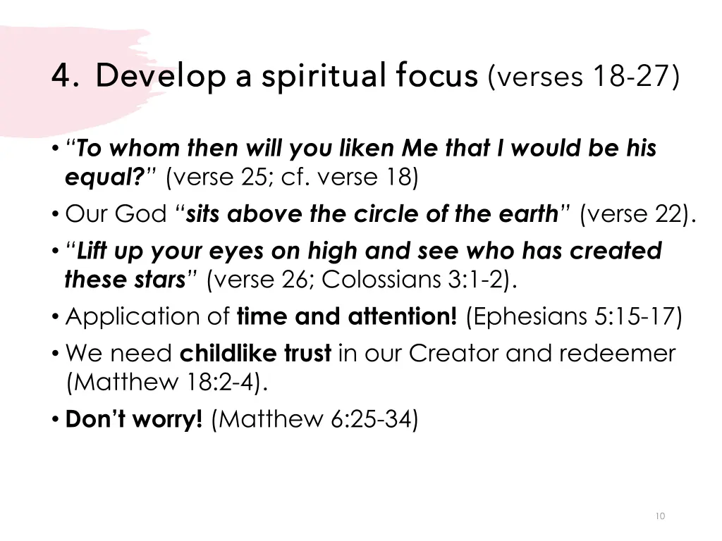 4 4 develop a spiritual focus develop a spiritual
