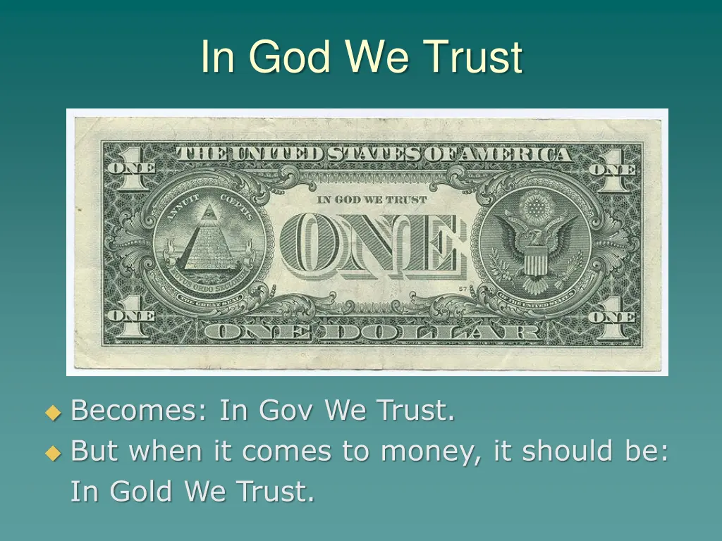 in god we trust