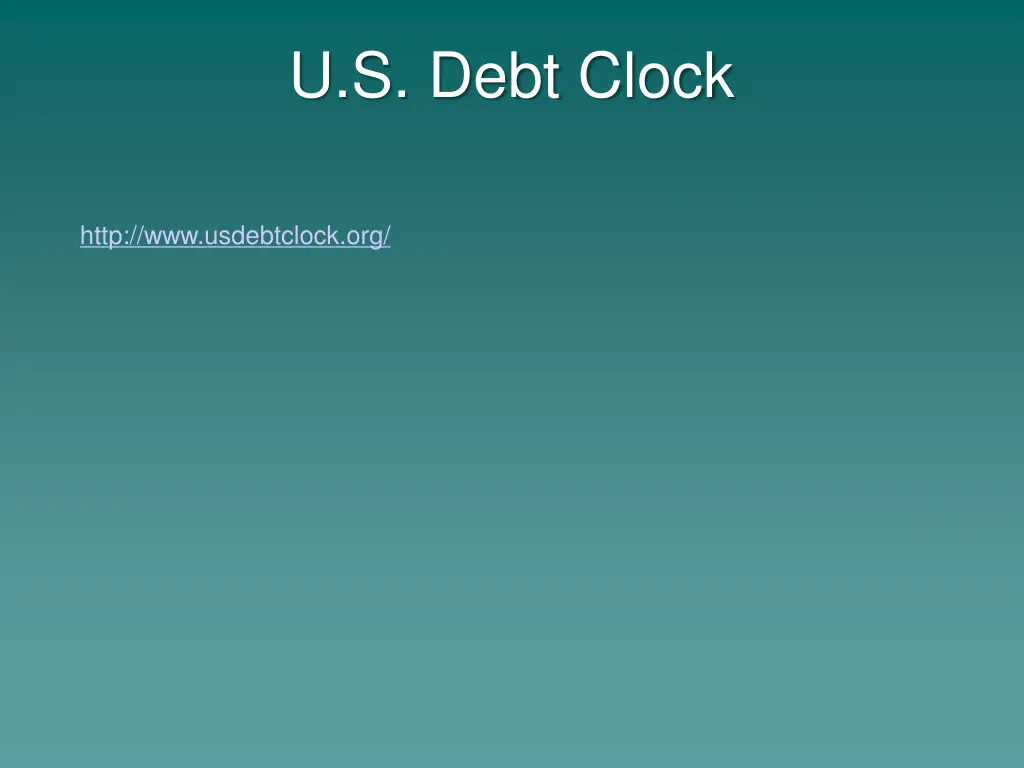 u s debt clock