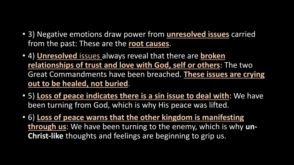 3 negative emotions draw power from unresolved