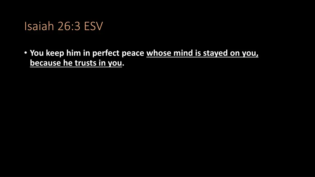 isaiah 26 3 esv