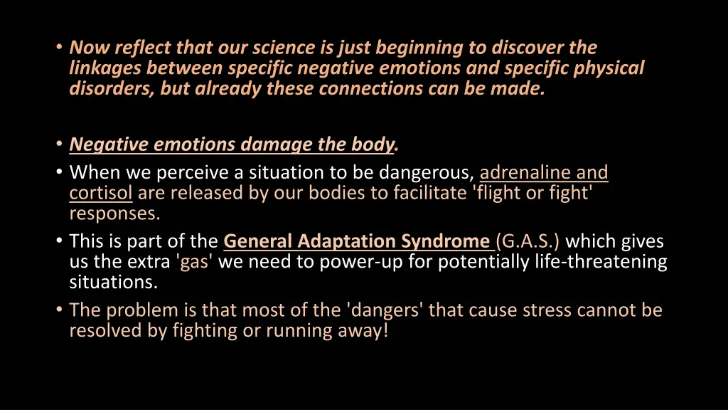 now reflect that our science is just beginning