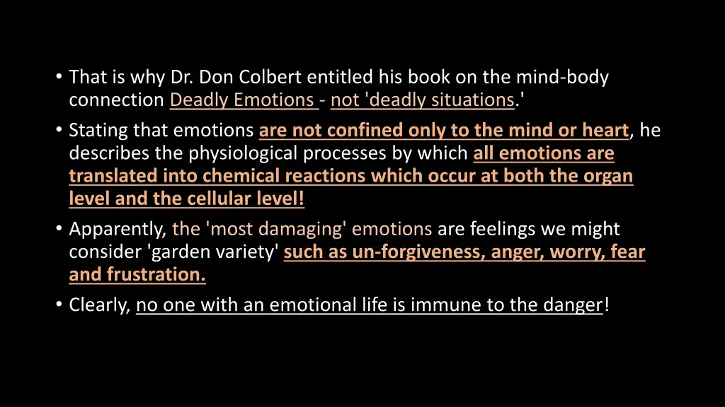 that is why dr don colbert entitled his book
