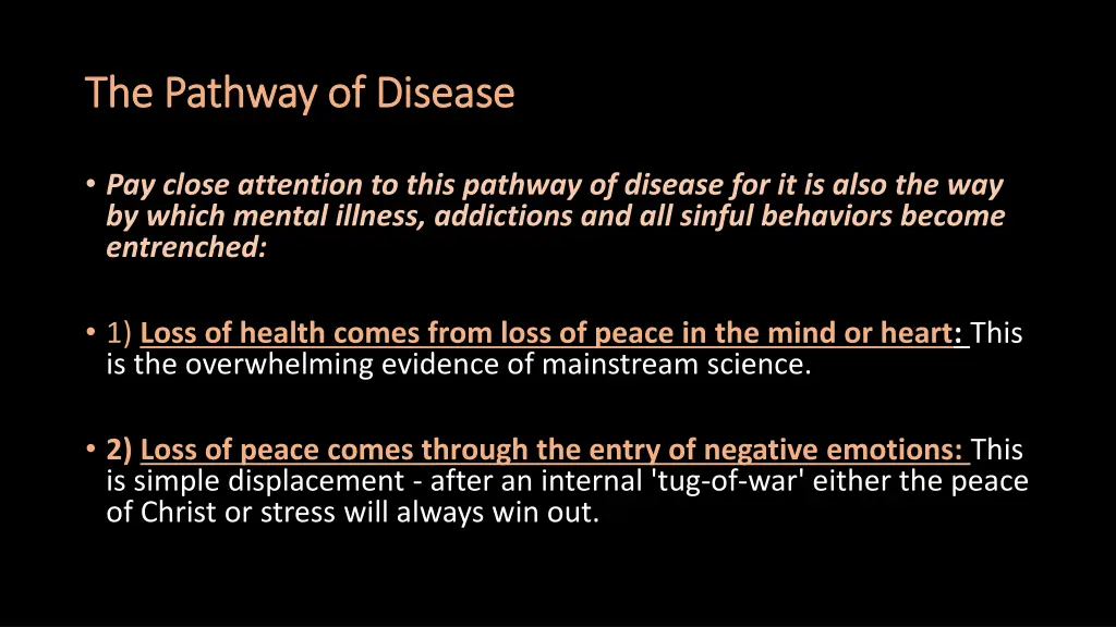 the the pathway of disease pathway of disease