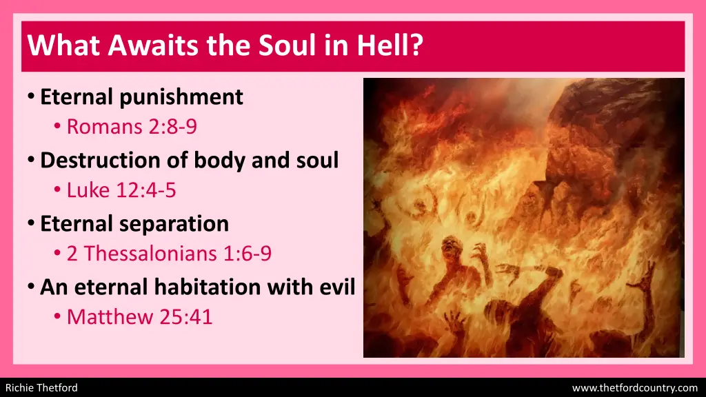 what awaits the soul in hell