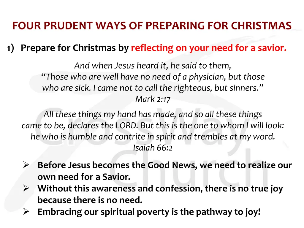 four prudent ways of preparing for christmas