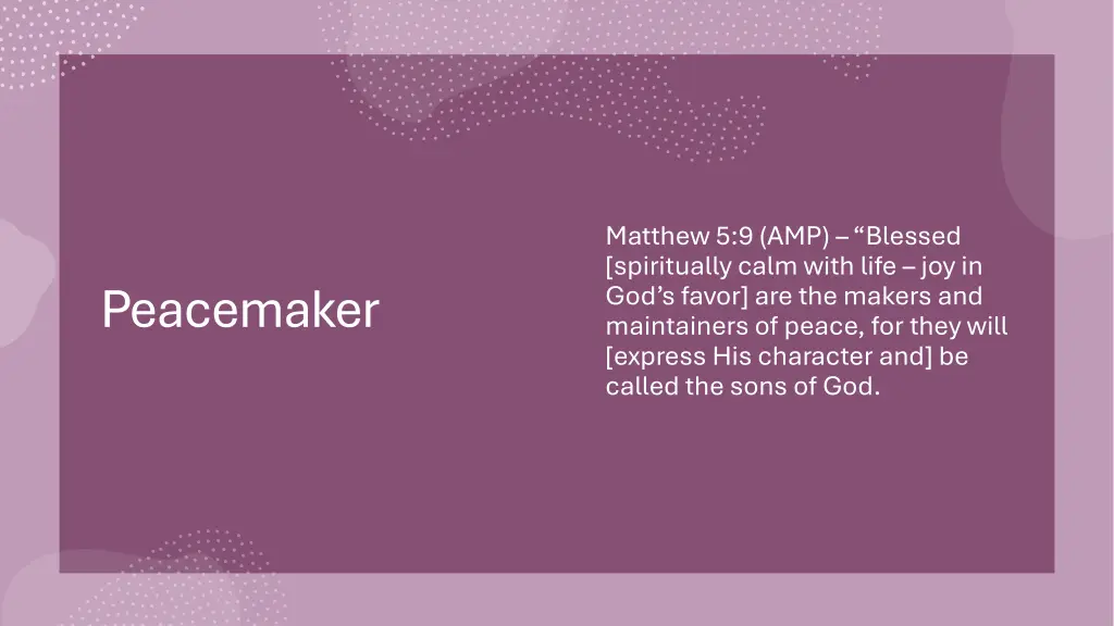 matthew 5 9 amp blessed spiritually calm with