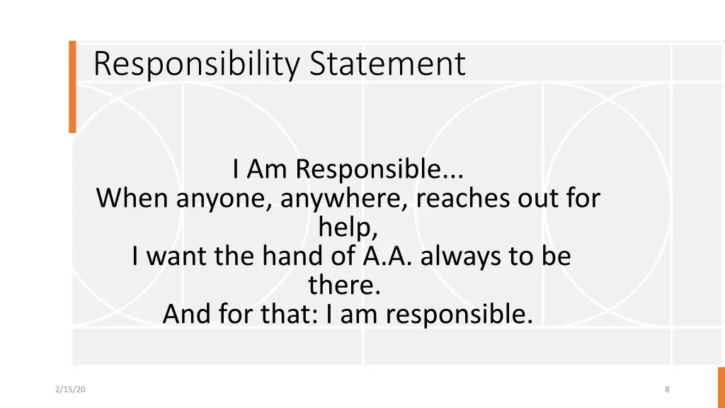 responsibility statement