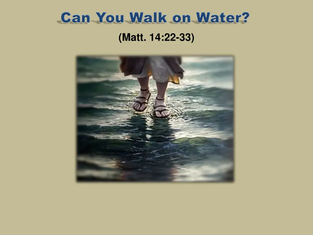 matt 14 22 33