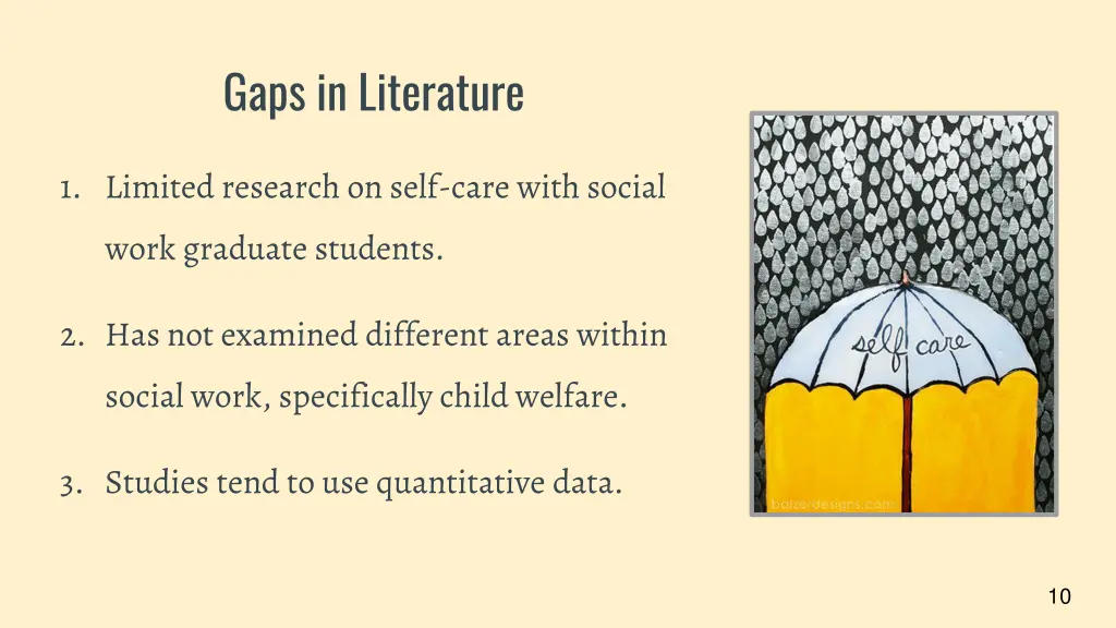 gaps in literature