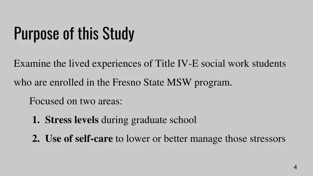 purpose of this study