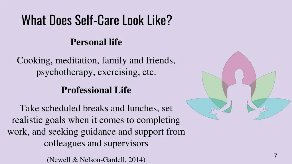 what does self care look like