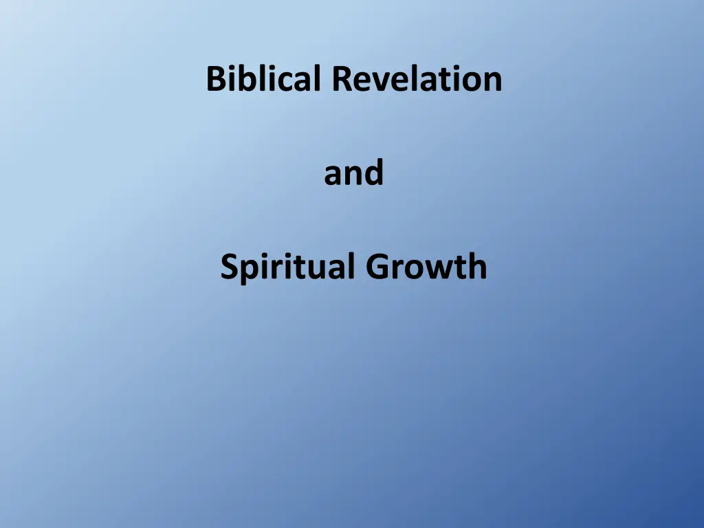 biblical revelation