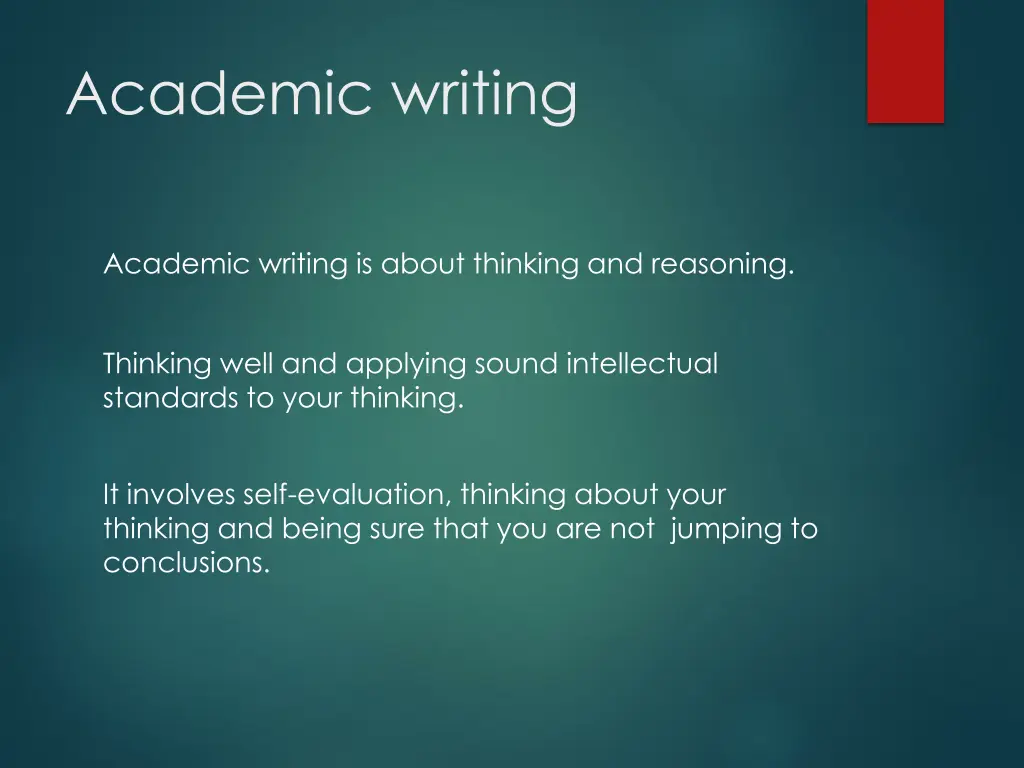 academic writing