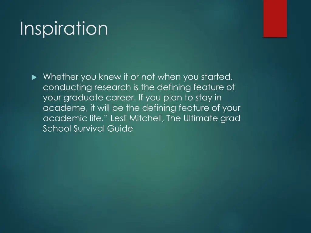 inspiration