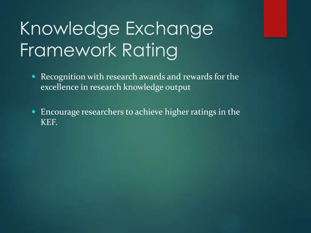 knowledge exchange framework rating