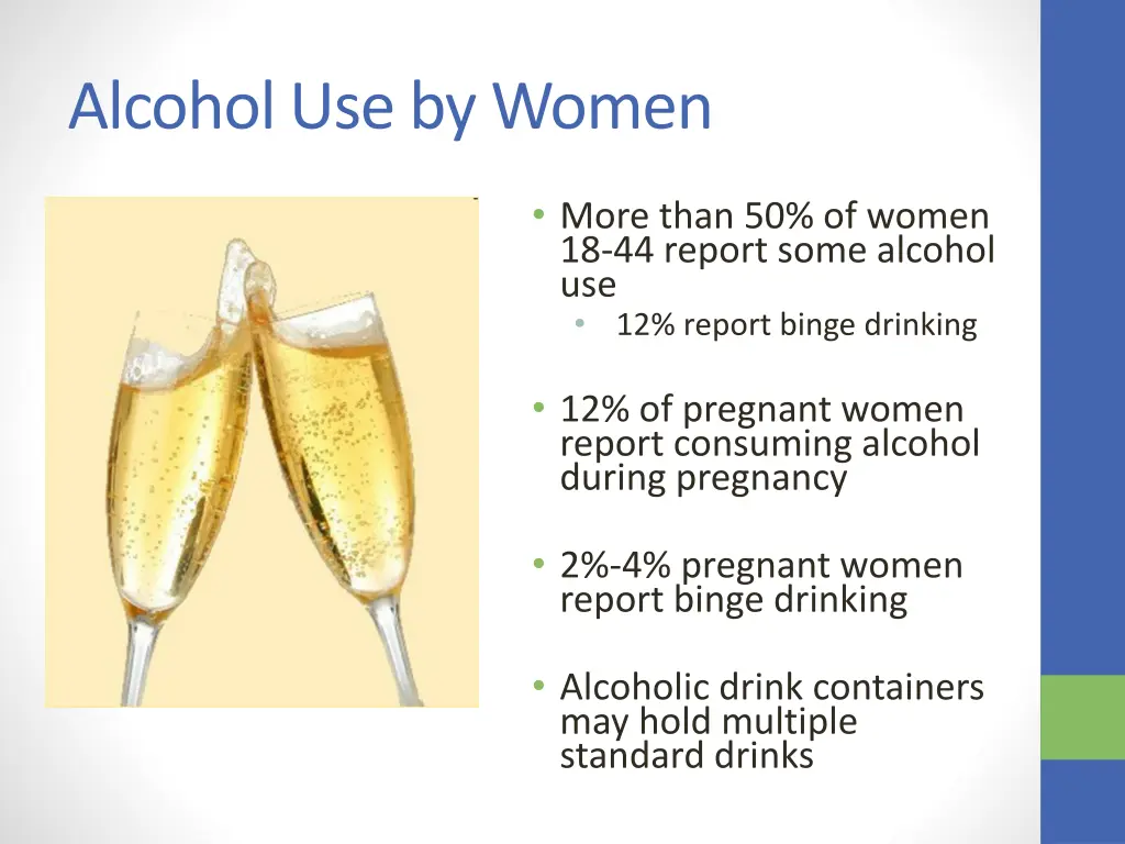 alcohol use by women