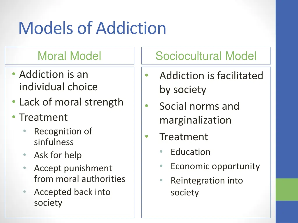 models of addiction