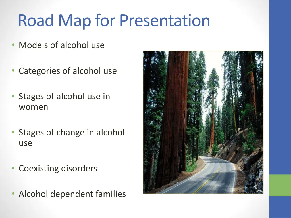 road map for presentation