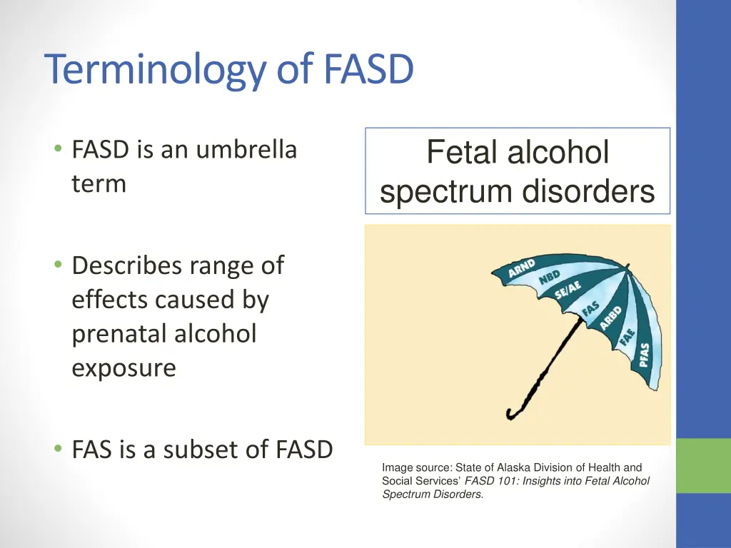 terminology of fasd