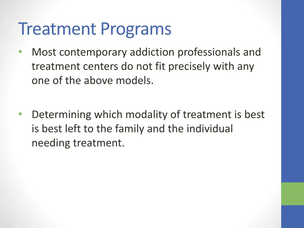 treatment programs